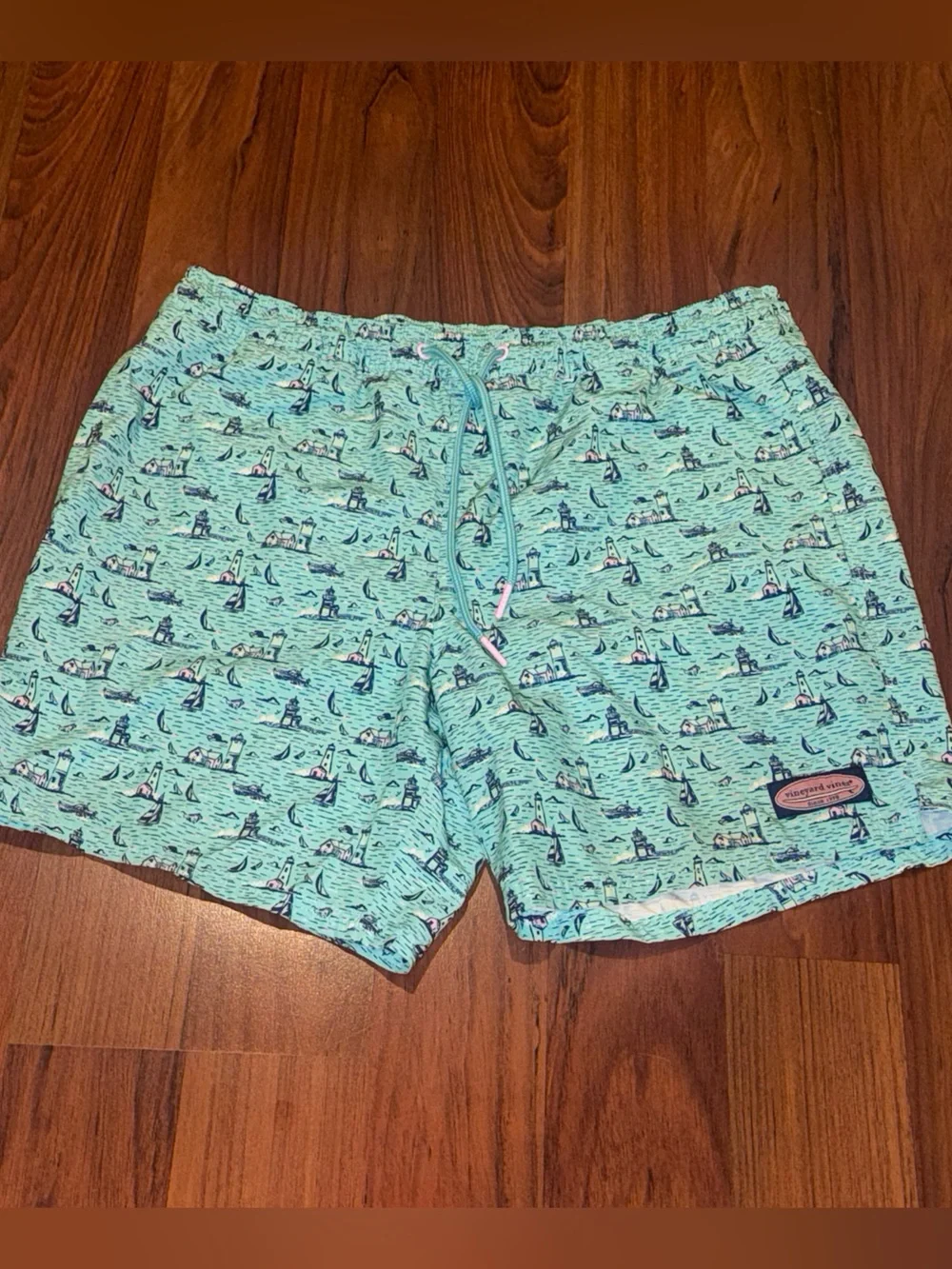 Vineyard Vines Mens Chappy Swim Trunks Blue Medium Travis Mathew Peter Millar